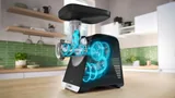 Bosch мясорубка MultiPower 2100 Вт Черный, серебристый металлик