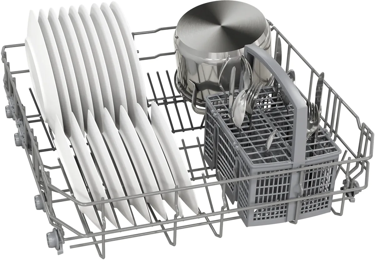 Өзүнчө турган идиш жуугуч машина Bosch 60 см, ак