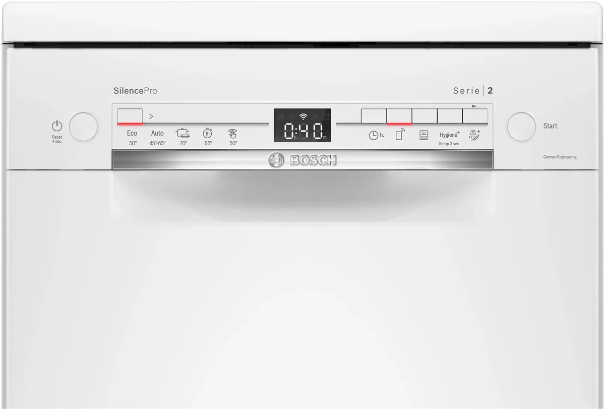 Өзүнчө турган идиш жуугуч машина Bosch 45 см ак
