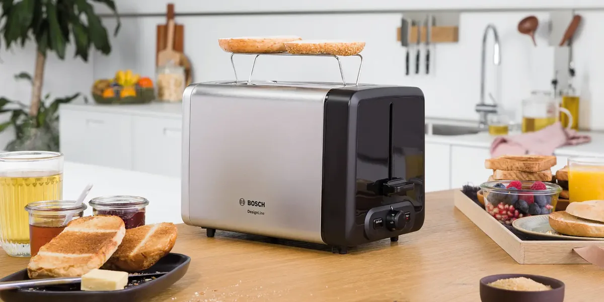 Bosch компактный тостер DesignLine Нержавеющая сталь