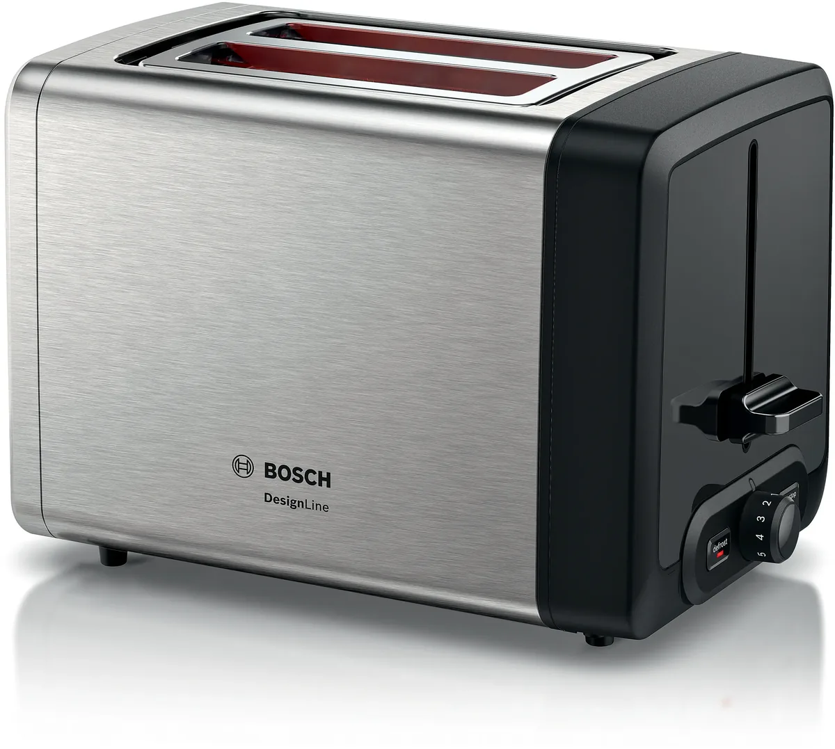 Bosch компактный тостер DesignLine Нержавеющая сталь