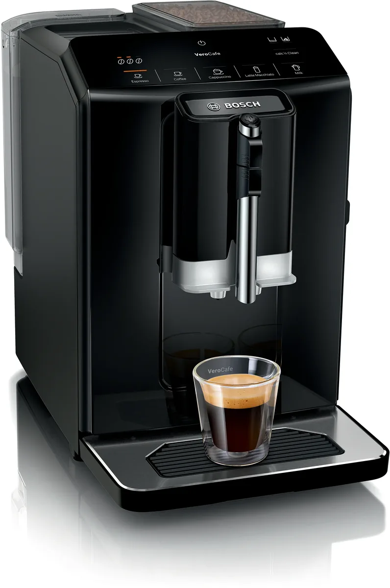 Bosch полностью автоматическая кофемашина VeroCafe глянцевый черный