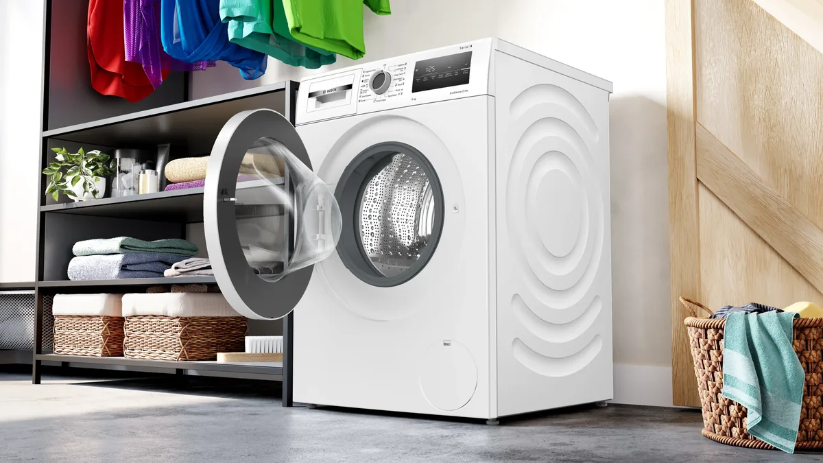Bosch стиральная машина с фронтальной загрузкой 8 кг 1200 об/мин
