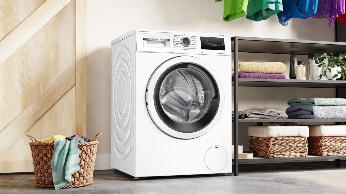 Bosch стиральная машина с фронтальной загрузкой 8 кг 1200 об/мин