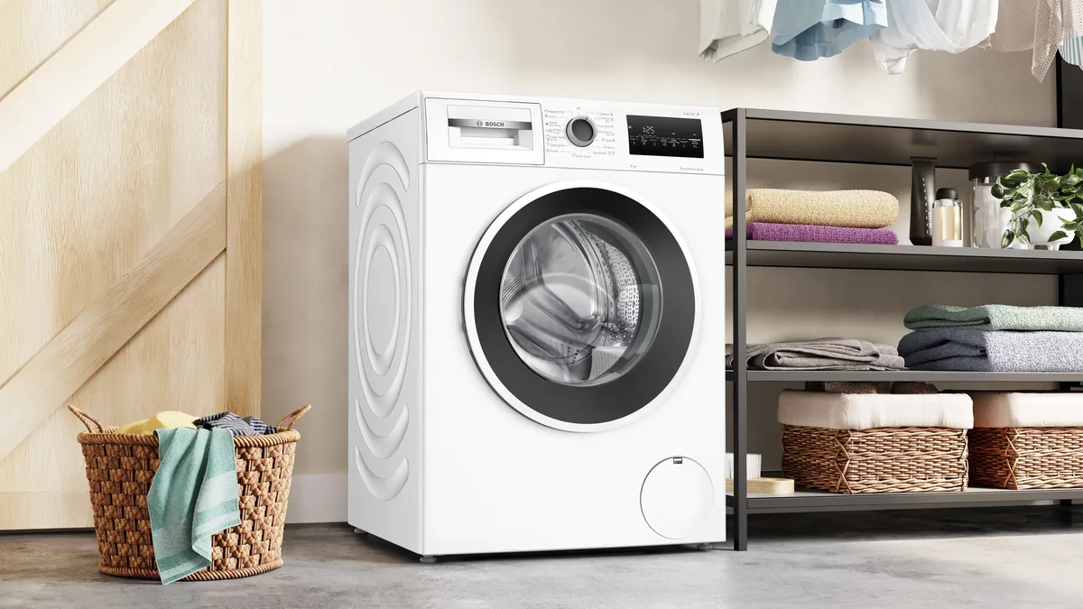 Алдыңкы жүктөлүүчү кир жуугуч машина Bosch 8 кг, 1400 об/мин