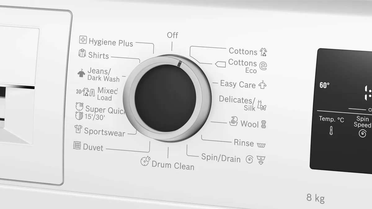 Алдыңкы жүктөлүүчү кир жуугуч машина Bosch 8 кг, 1400 об/мин