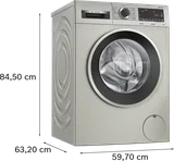 Стиральная машина с фронтальной загрузкой Bosch 9 кг, 1400 об/мин, графитовая