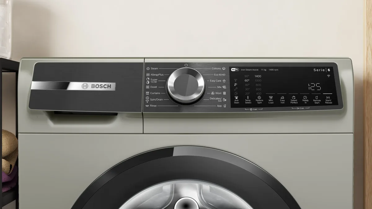 Стиральная машина с фронтальной загрузкой Bosch 11 кг, 1400 об/мин, графитовая