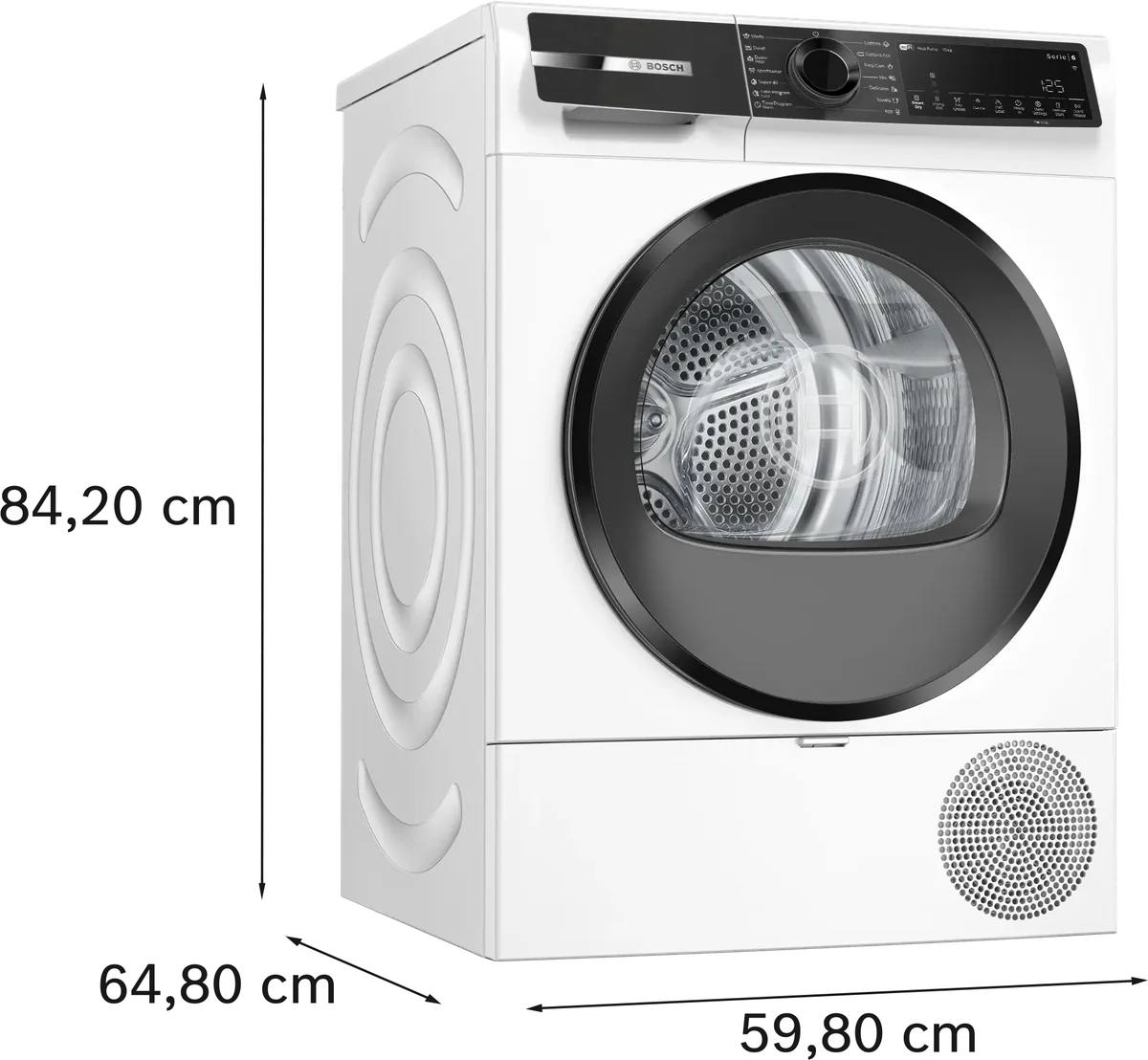 Сушильная машина с тепловым насосом Bosch 10 кг, белая