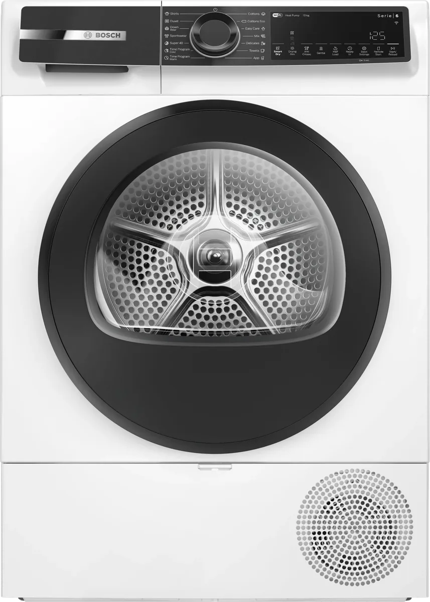 Сушильная машина с тепловым насосом Bosch 10 кг, белая