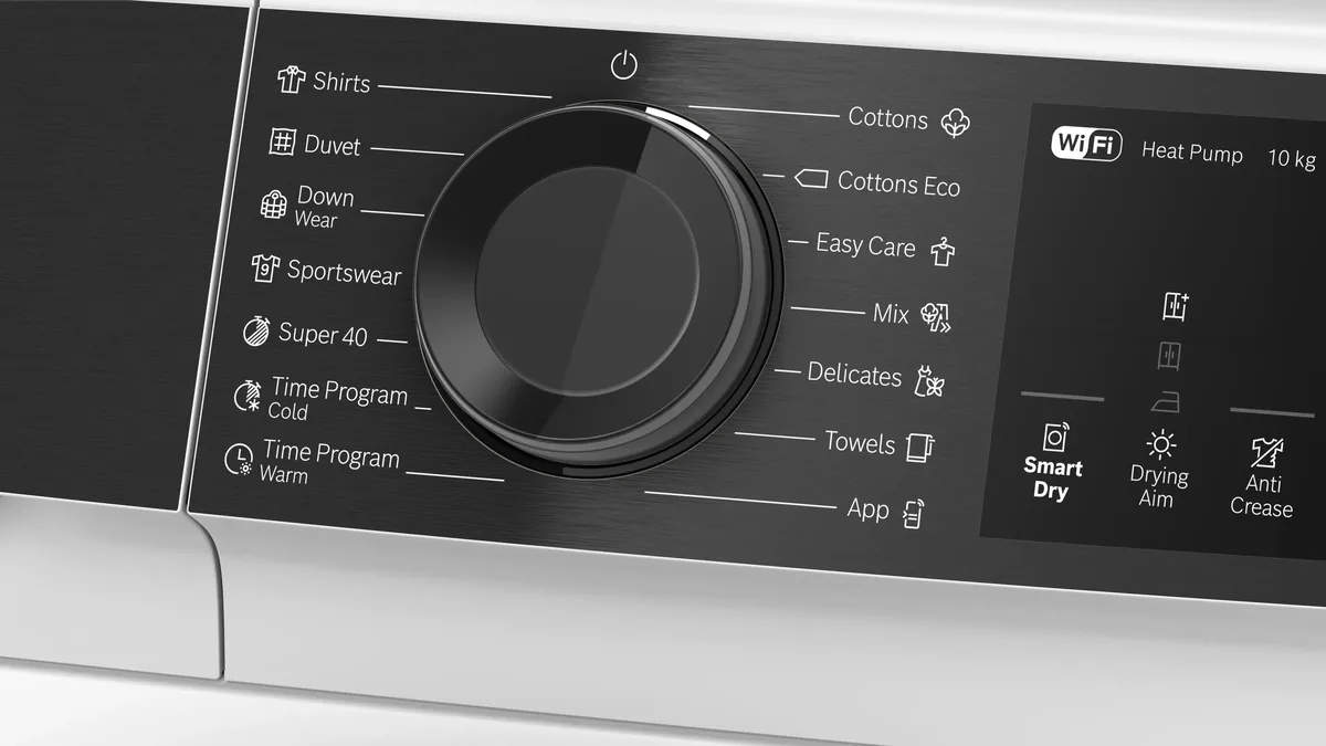 Сушильная машина с тепловым насосом Bosch 10 кг, белая