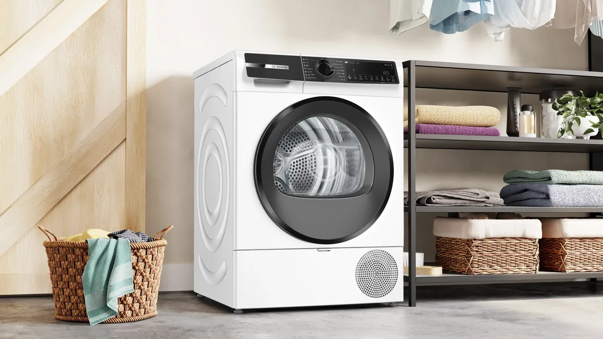 Сушильная машина с тепловым насосом Bosch 10 кг, белая
