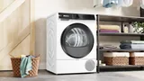Сушильная машина с тепловым насосом Bosch 10 кг, белая
