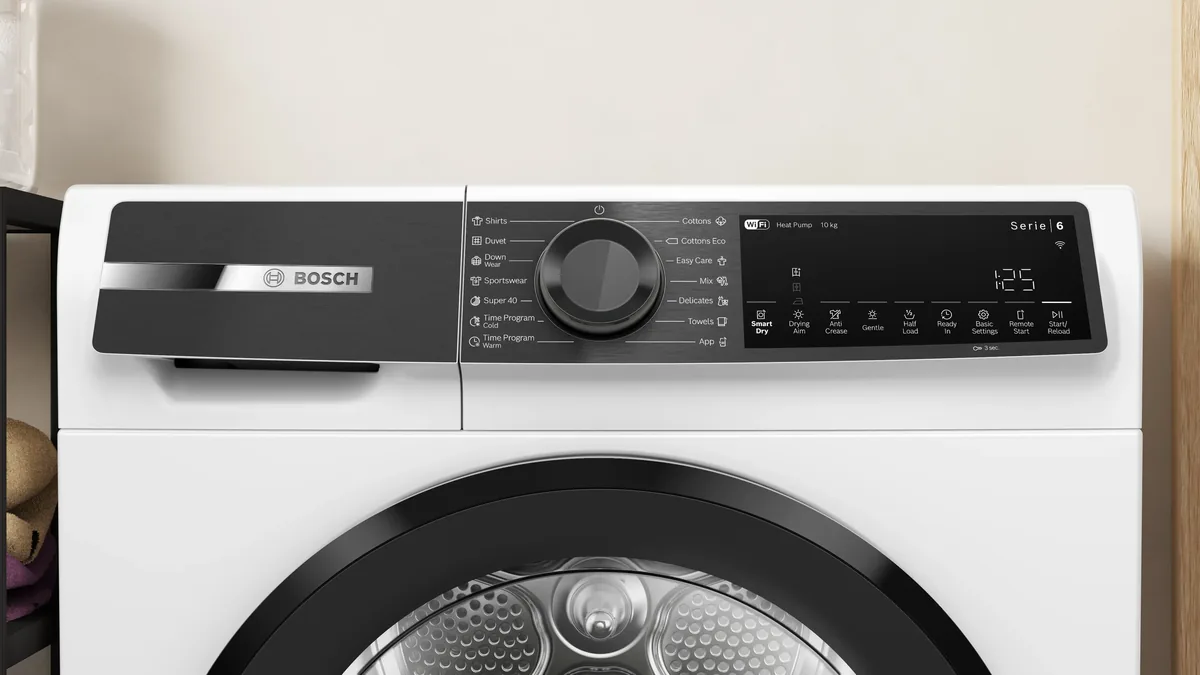 Сушильная машина с тепловым насосом Bosch 10 кг, белая
