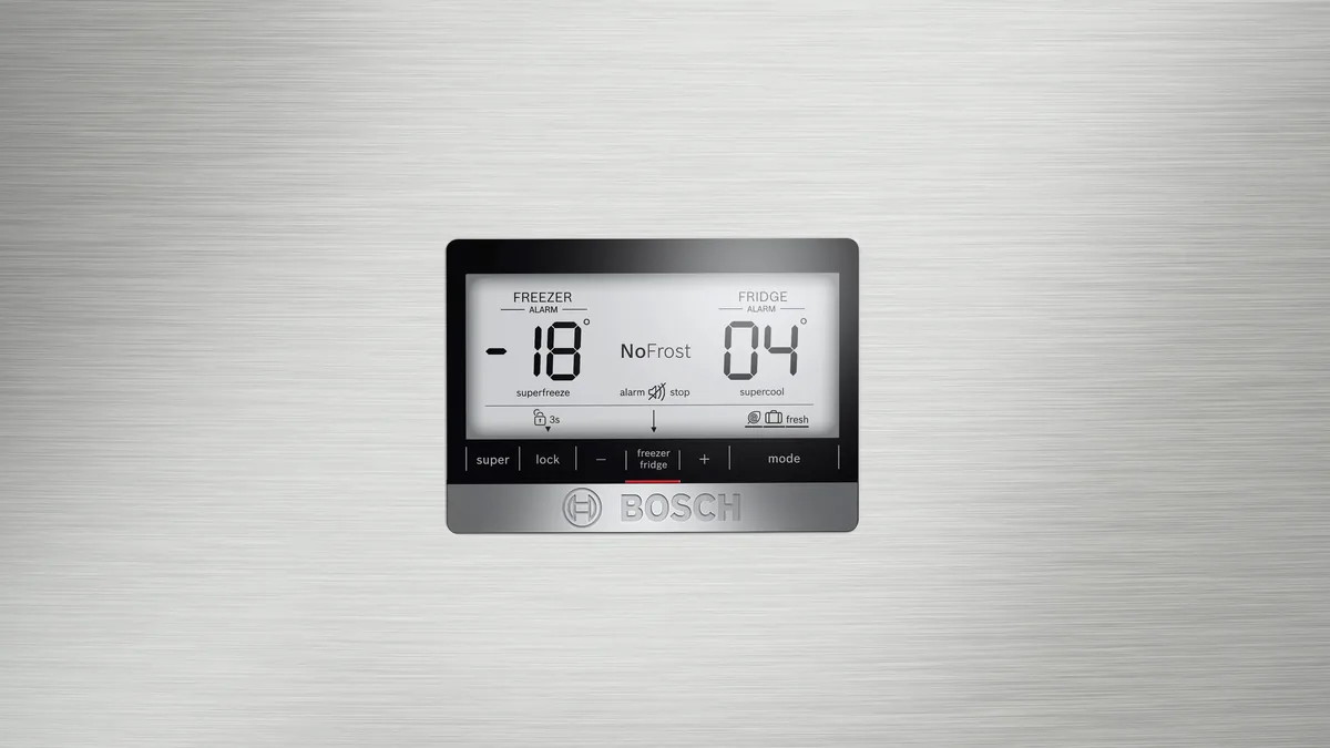 Bosch KDD86AI304 Үстүнкү тоңдургуч камерасы бар өзүнчө турган муздаткыч