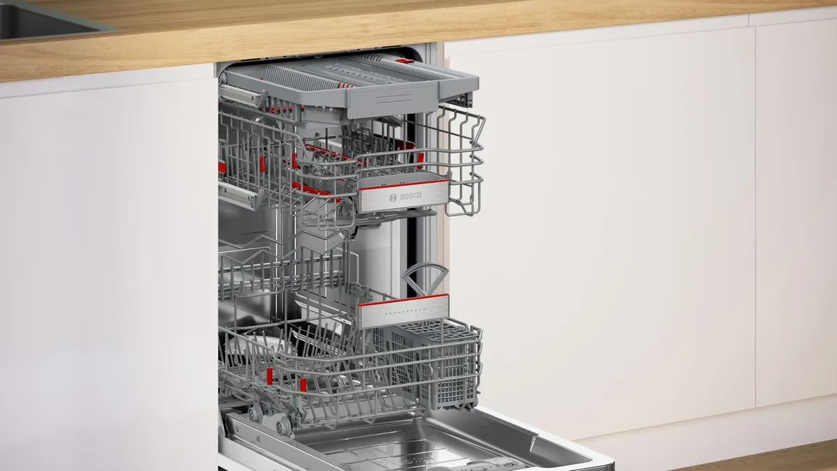 Bosch SPV8ZMX06Q Толук эмерекке орнотулуучу идиш жуугуч машина 45 см
