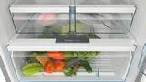 Bosch KDN76XL31U Өзүнчө турган муздаткыч, үстүндө тоңдургуч камерасы бар